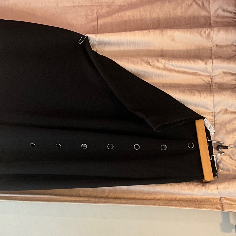 Talbots Black Skirt with Silver Accents